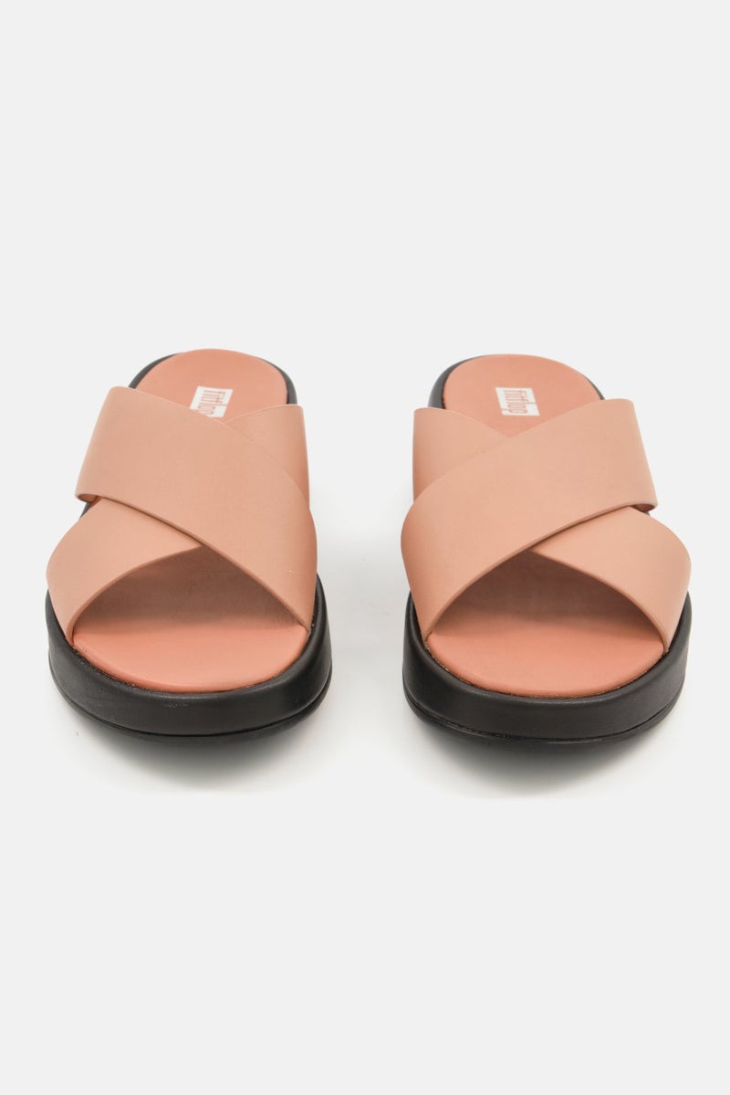FitFlop Women F-Mode Flatform Cross Slides, Tan - Image 4