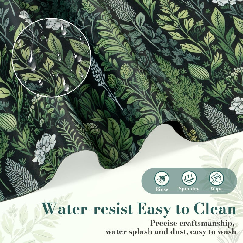 iCasso Desk Cover Mat, Extra Large Lotus Mouse Pad, Desk Pad Mat,Office Matt for Desktop Protector, Anti-Slip XXL Big Mousepad with Stitched Edges for Laptop Computer Keyboard(Green Lotus Leaf) - Image 4