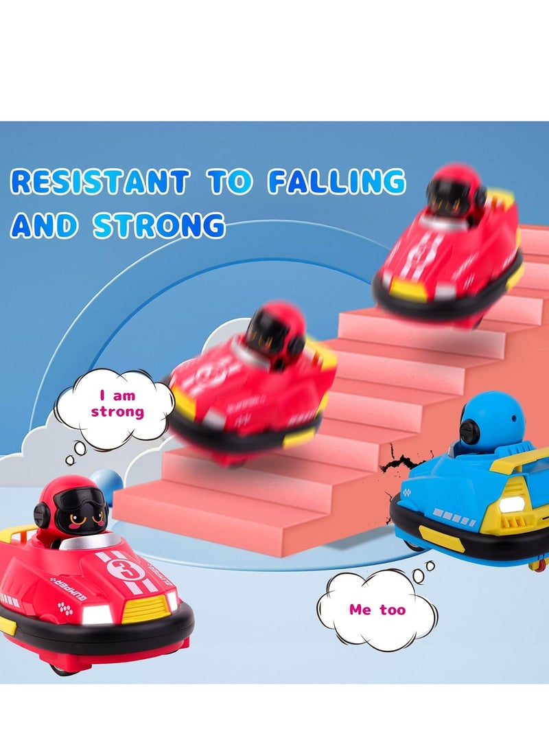 Remote Control Car For Toddlers, Kids Rc Ejecting Bumper Cars, Rc Battle Race Cars Set Of 2 Players With Led Lights And Music For 6 Year Old Boy Birthday Gifts - Image 4