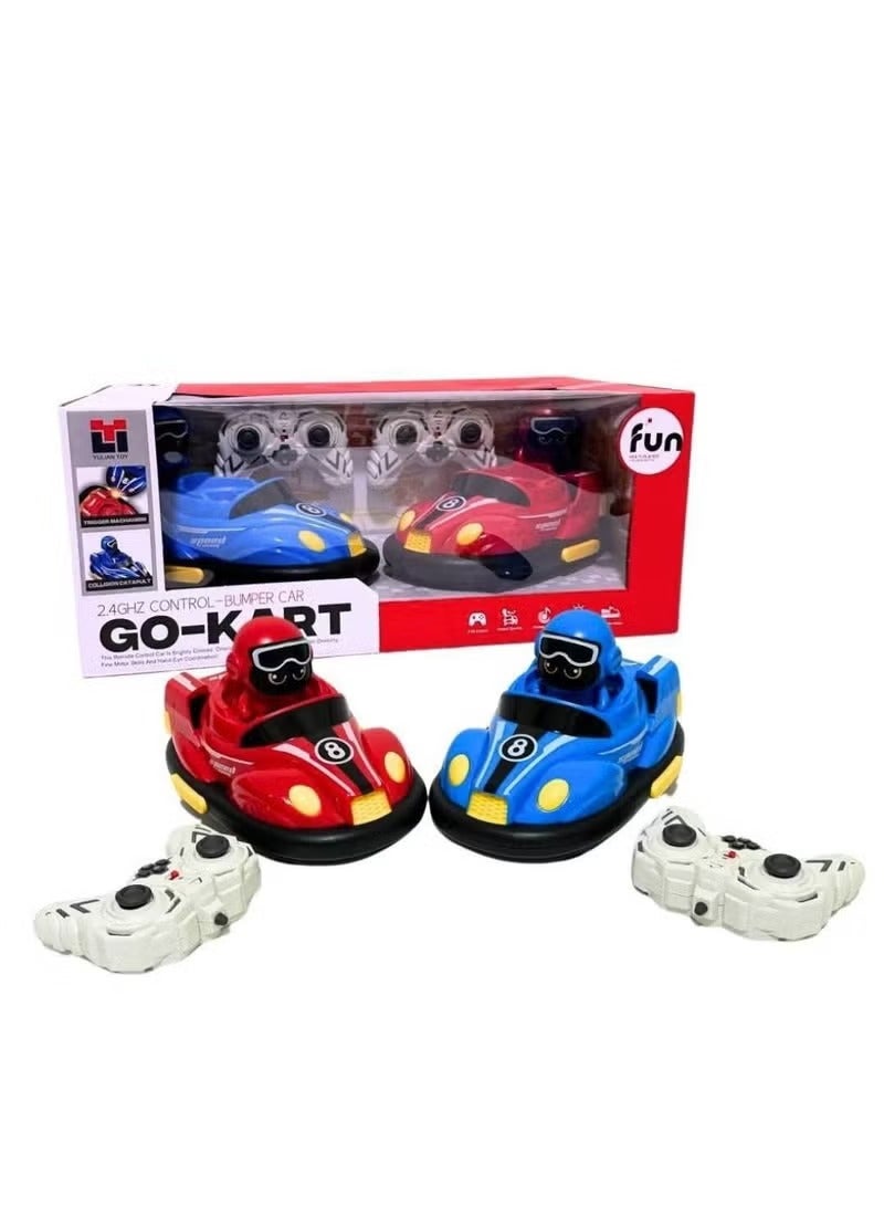 Remote Control Car For Toddlers, Kids Rc Ejecting Bumper Cars, Rc Battle Race Cars Set Of 2 Players With Led Lights And Music For 6 Year Old Boy Birthday Gifts - Image 2