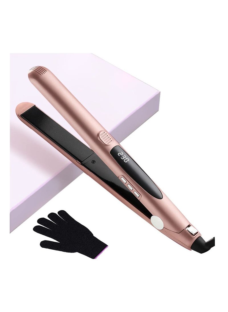SYOSI Hair Straighteners, Professional Straightening with LCD Digital Display 140℃-230℃ Adjustable Temperature with Ceramic Plates for All Hair Types, Instant Heat - Image 1