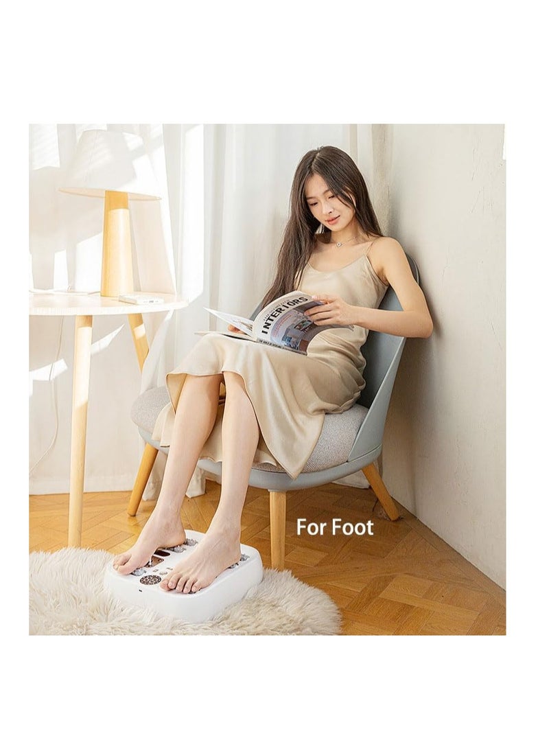 Generic Foot Massager Electric Feet Massager With Heating 10 Itensities Foot Acupoint Massager Cordless Foot Relaxation Machine USB Rechargeable Body Massager for Foot Leg Calf Meridian Therapy Instrument  - Image 5