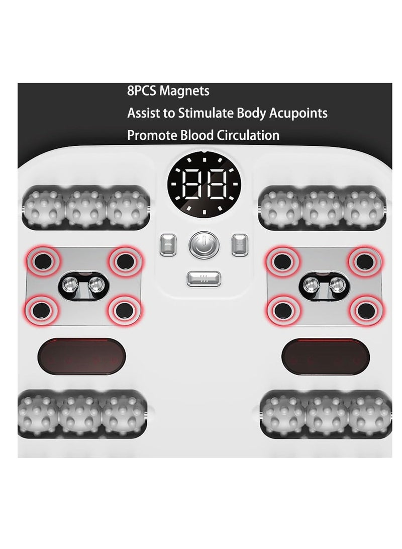 Generic Foot Massager Electric Feet Massager With Heating 10 Itensities Foot Acupoint Massager Cordless Foot Relaxation Machine USB Rechargeable Body Massager for Foot Leg Calf Meridian Therapy Instrument  - Image 3