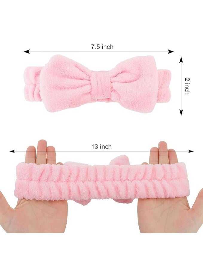 KIKI Spa Headband, Microfiber Bow Tie Headband for Face Washing, Skincare, Makeup, Sports, Elastic Hair Band for Women and Girls - Image 4