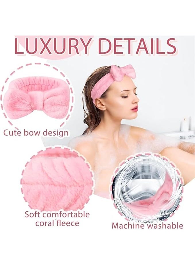 KIKI Spa Headband, Microfiber Bow Tie Headband for Face Washing, Skincare, Makeup, Sports, Elastic Hair Band for Women and Girls - Image 2