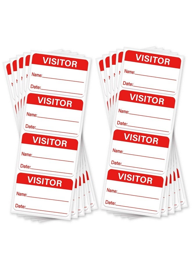 Besttile Visitor Stickers,Visitor Name Stickers Labels,3 X 2 Inches,100 Pcs Per Pack - Image 1