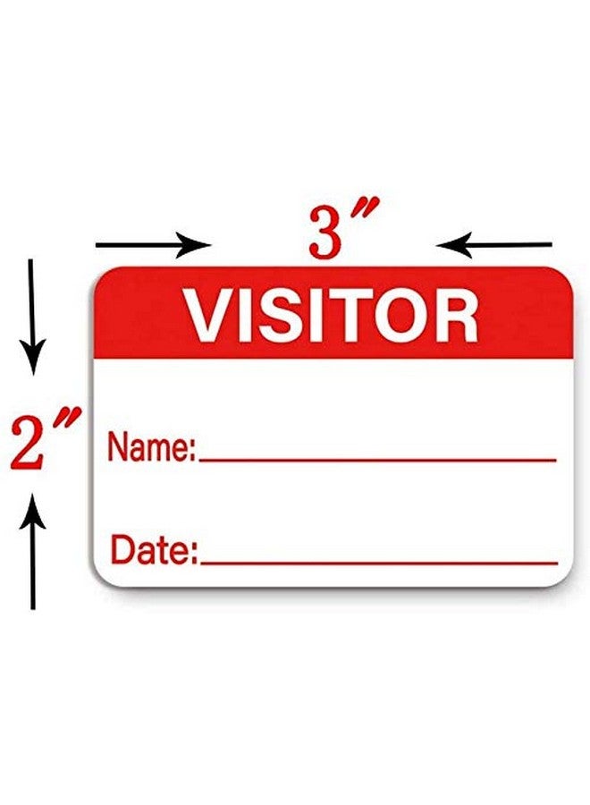 Besttile Visitor Stickers,Visitor Name Stickers Labels,3 X 2 Inches,100 Pcs Per Pack - Image 2