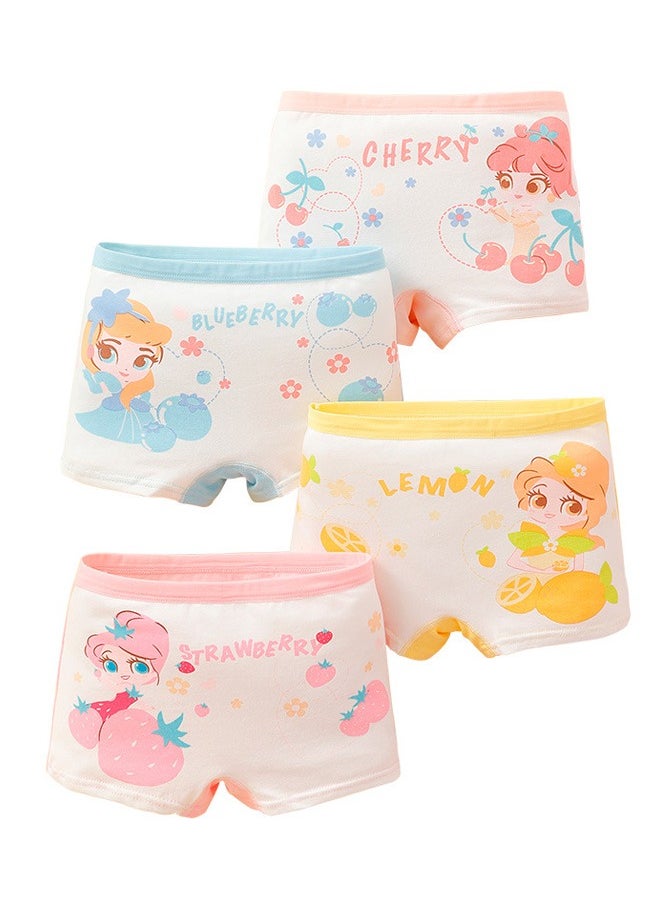 ZVEV 4 PCS Kids Brief Underwear with Comfort Soft Waistband for Girls，Breathable and Soft Underpants with High Elastic Waistband Soft Little Girl Pants  - Image 1