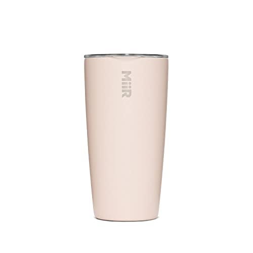 MiiR Tumbler, 16oz Insulated Stainless Steel with Press Fit Slide Lid – Splash Proof Design, Holds Hot & Cold Beverages, Stylish & Functional Cup Holder Compatible - Image 1