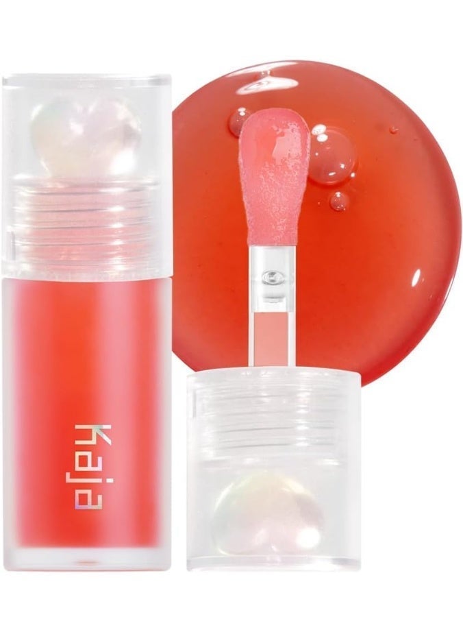 KAJA Juicy Glass Lip Oil - Rasberry Refresher - Clear Tint Gloss Plumper - Hydrating Lightweight Shine with Vitamin Tree Fruit Oil, Vegan Cruelty-Free 4ml - Image 1