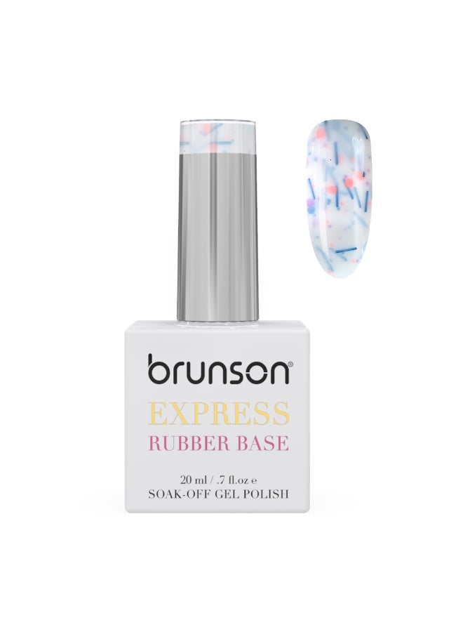 brunson Rubber Base Gel Nail Polish 20Ml - French Rubber Base Coat Long-Lasting, Durable And Chip-Resistant Nail Strengthener Gel Nail Polish Base Coat For Manicure And Pedicure