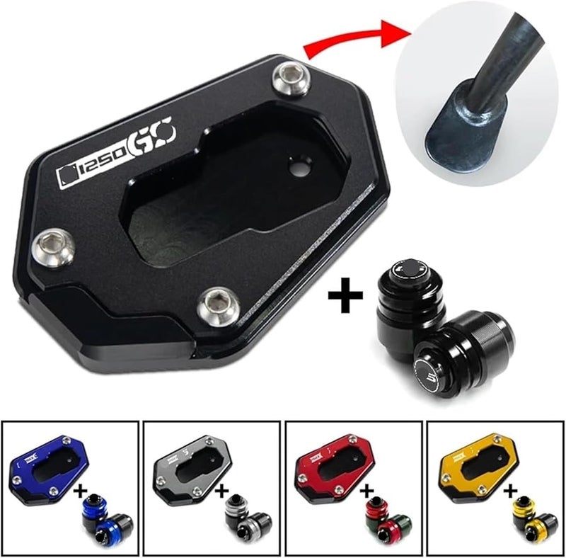 HP R1250GS Red Motorcycle Side Bracket Enlarged Extension Accessories for BMW R1250 GS GSA Adventure - Image 3