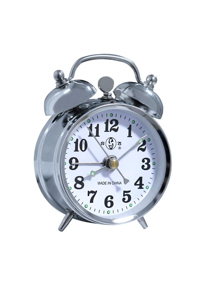 KEYPOWER Alarm Clock Mechanical Wind Twin Bell Double Bell Small - Image 1