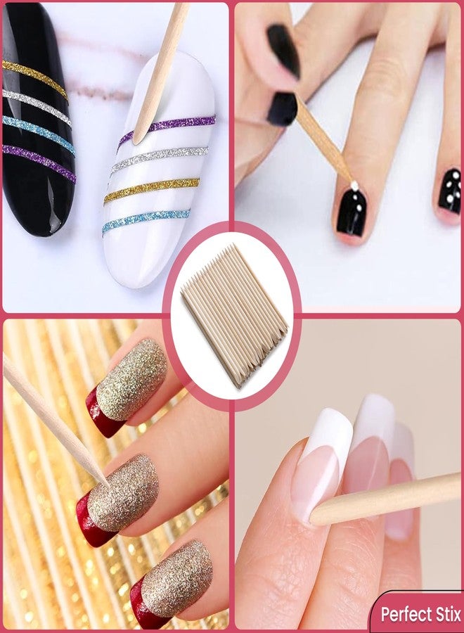 Perfect Stix أعواد خشبية للجلد حول الأظافر 7" / خشب طبيعي / للعناية بالقدمين / للعناية بالأظافر - عبوة تحتوي على 200 قطعة - Image 4