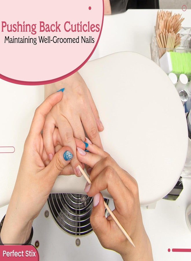 Perfect Stix أعواد خشبية للجلد حول الأظافر 7" / خشب طبيعي / للعناية بالقدمين / للعناية بالأظافر - عبوة تحتوي على 200 قطعة - Image 3