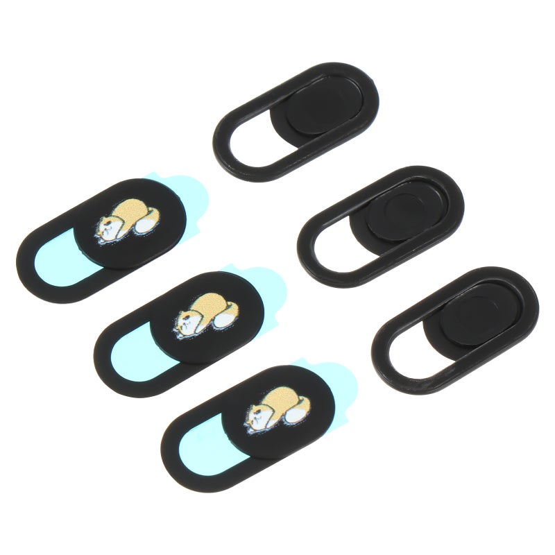 6pcs Camera Cover Slide Animals Pattern Privacy Webcam Cover Slide - Image 1