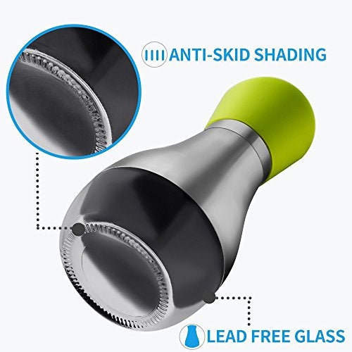 Mosaic Glass Oil Dispenser, 2-Pieces, Silver - Image 2
