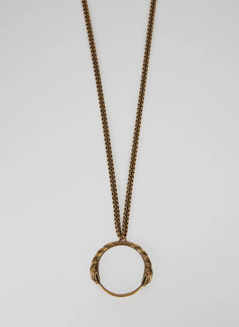 roberto cavalli Roberto Cavalli Antique Gold-Tone Chain Necklace