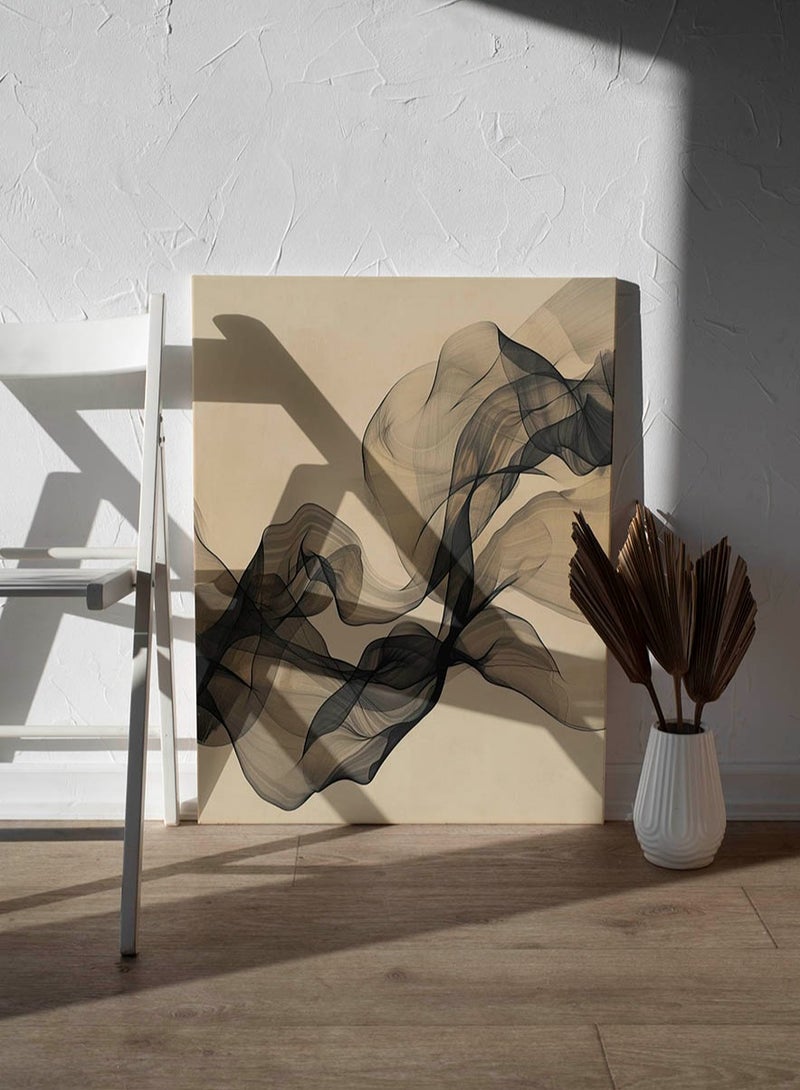 مودكلاس لوحة جدارية تصميم تجريدي بإطار خشبي - Image 2