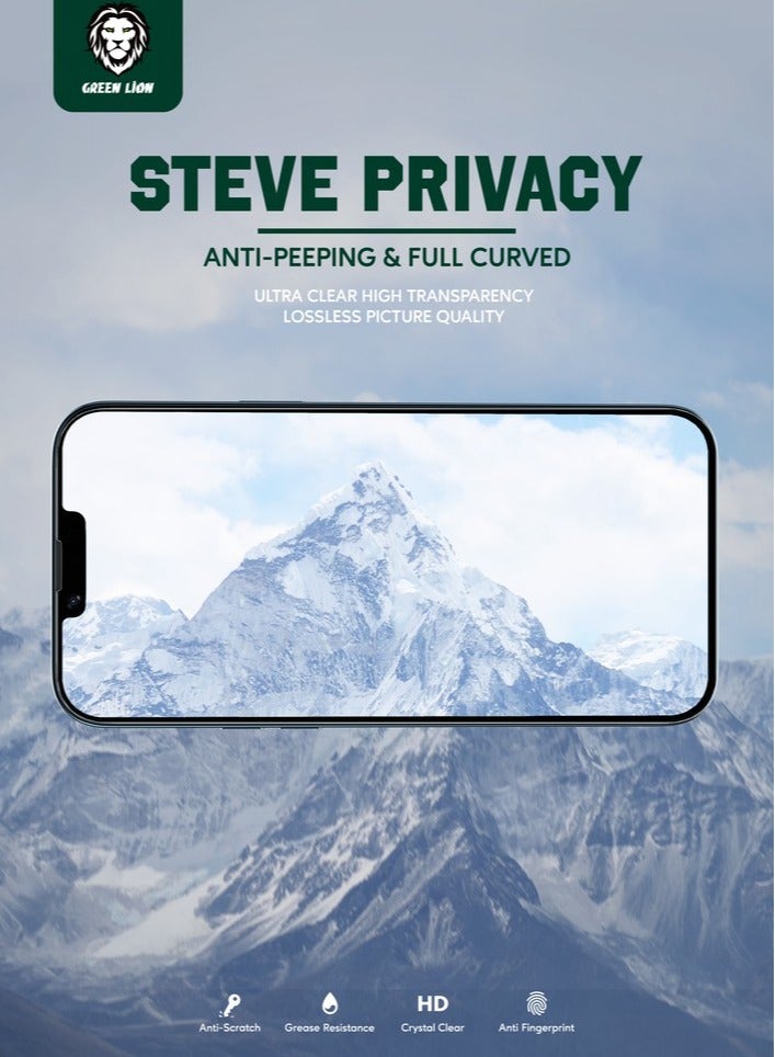 GREEN LION iPhone 11 Glass 9H Steve Privacy Full Screen Protector /Bubble Free / Blocked Side Viewing / Highly Responsive / Anti Fingerprint / Anti Scratch - Black - Image 4
