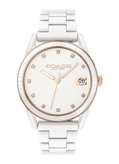 Women's Analog Round Ceramic Wrist Watch 14503263 - 36 mm