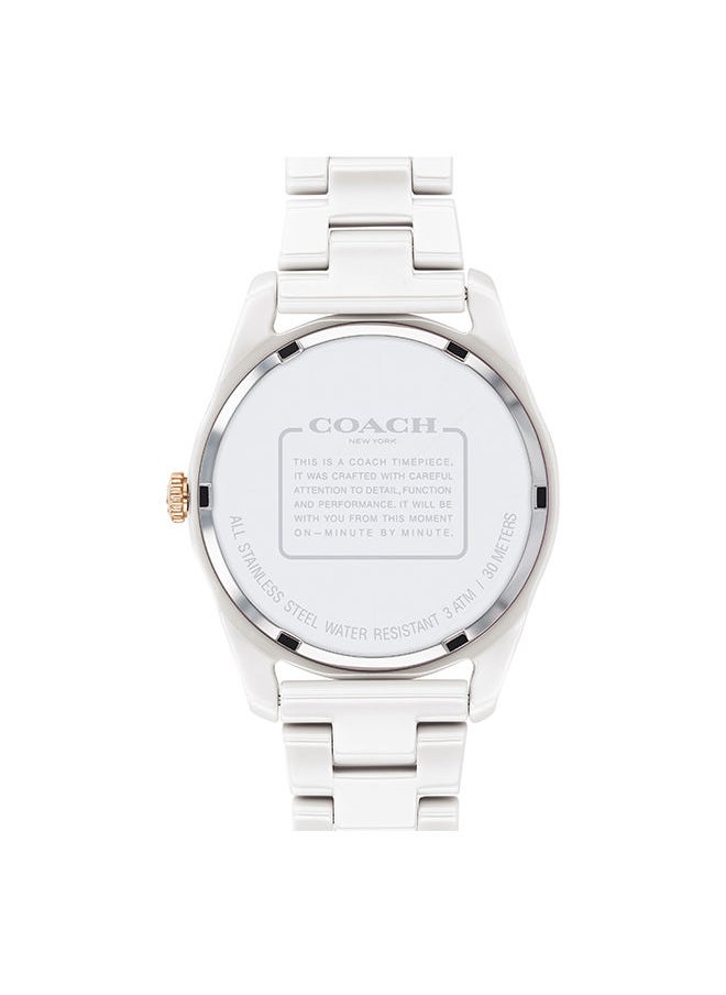 COACH - Women's Analog Round Ceramic Wrist Watch 14503263 - 36 mm - Image 1