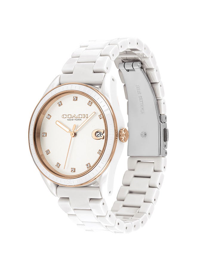 COACH - Women's Analog Round Ceramic Wrist Watch 14503263 - 36 mm - Image 1