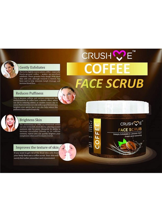 Crush Me Crush Me Coffee Face Scrub Combo || Pack of 2 || for for Deep Exfoliates & Glowing, 113g Each  - Image 5