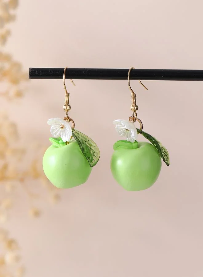 Take Two  Girls Green Apple Drop Earrings for Women | Best Price UAE