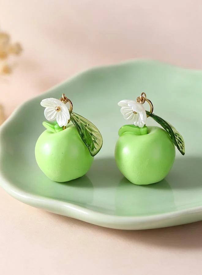 Take Two  Girls Green Apple Drop Earrings for Women | Best Price UAE