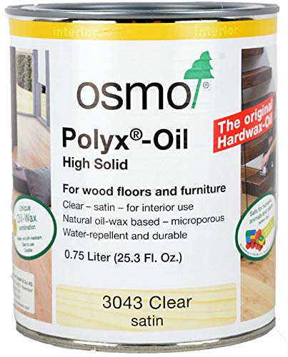 Osmo Polyx-Oil - 3043 Clear Satin - .75 Liter - Image 1