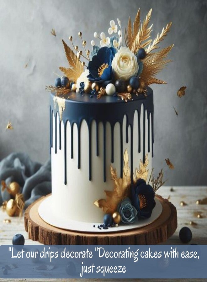 Confect Edible Night Shine Navy Drip for Cakes & Cupcakes – Premium Cake Decorating Drip for Doughnuts, Desserts & Pastries – Vibrant Navy Blue Edible Drizzle - 110ml - Image 2