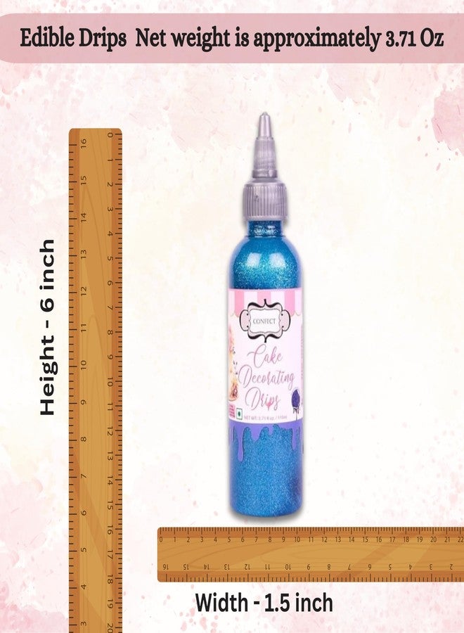 Confect Edible Night Shine Navy Drip for Cakes & Cupcakes – Premium Cake Decorating Drip for Doughnuts, Desserts & Pastries – Vibrant Navy Blue Edible Drizzle - 110ml - Image 4