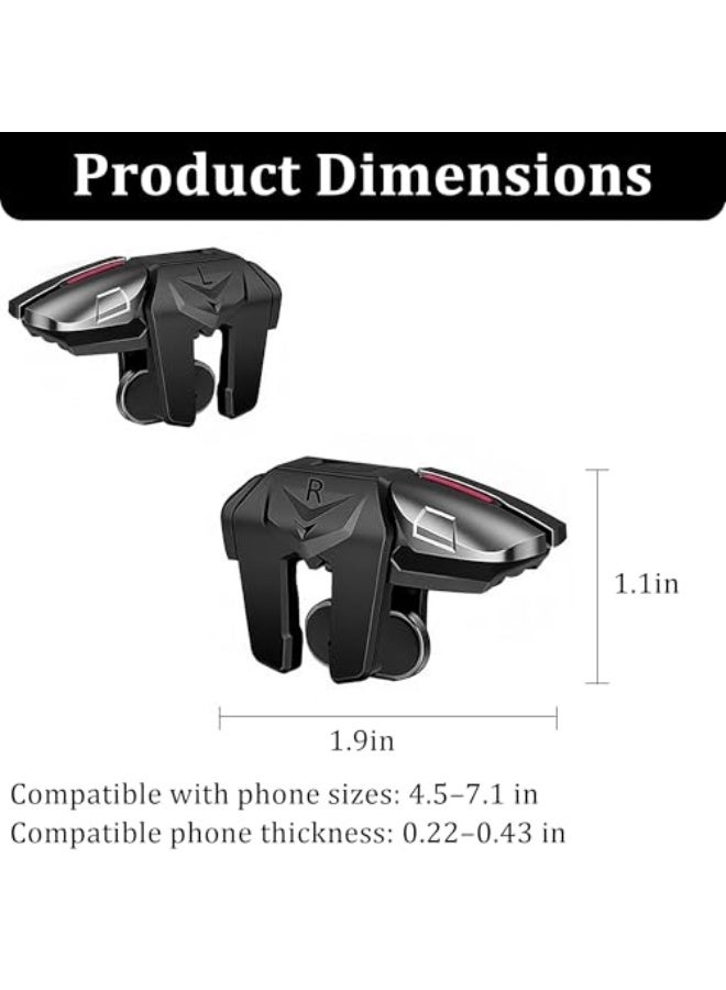 وحدة تحكم ألعاب موبايل 13 في 1 - 4 زنبركات إطلاق استجابة مع قبضة هاتف لألعاب PUBG و COD و Knives Out و Battle Royale - Image 3