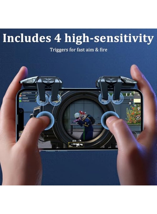 وحدة تحكم ألعاب موبايل 13 في 1 - 4 زنبركات إطلاق استجابة مع قبضة هاتف لألعاب PUBG و COD و Knives Out و Battle Royale - Image 5
