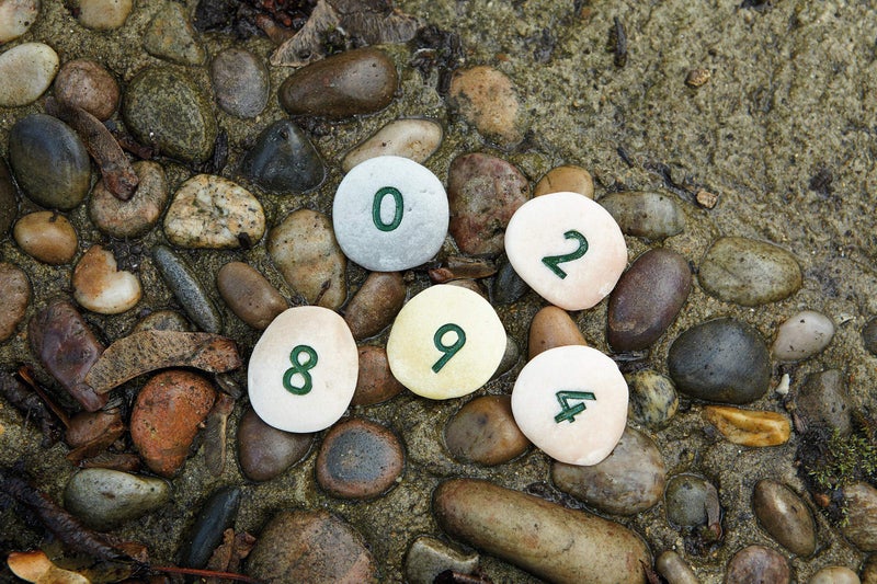 Yellow Door YD-11 Number Pebbles, Kindergarten Grade to 3 Grade, 5" H, 3" L, 3" W - Image 4