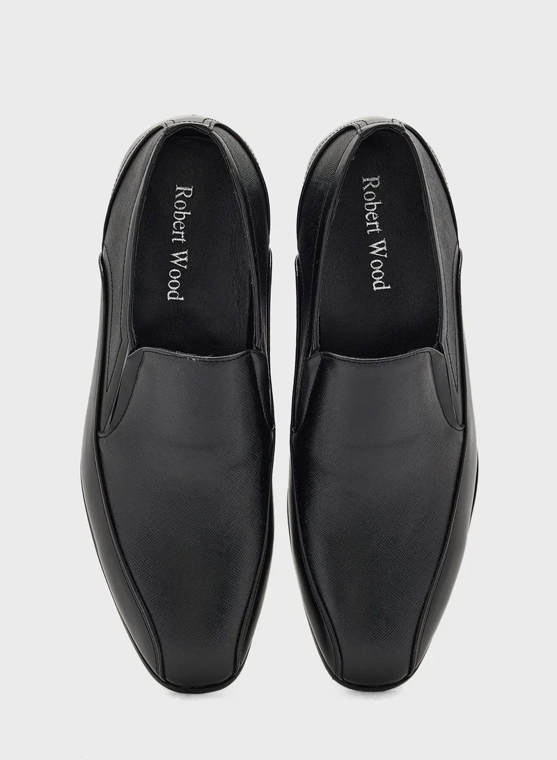 Robert Wood Superior Faux Leather Formal Slip Ons