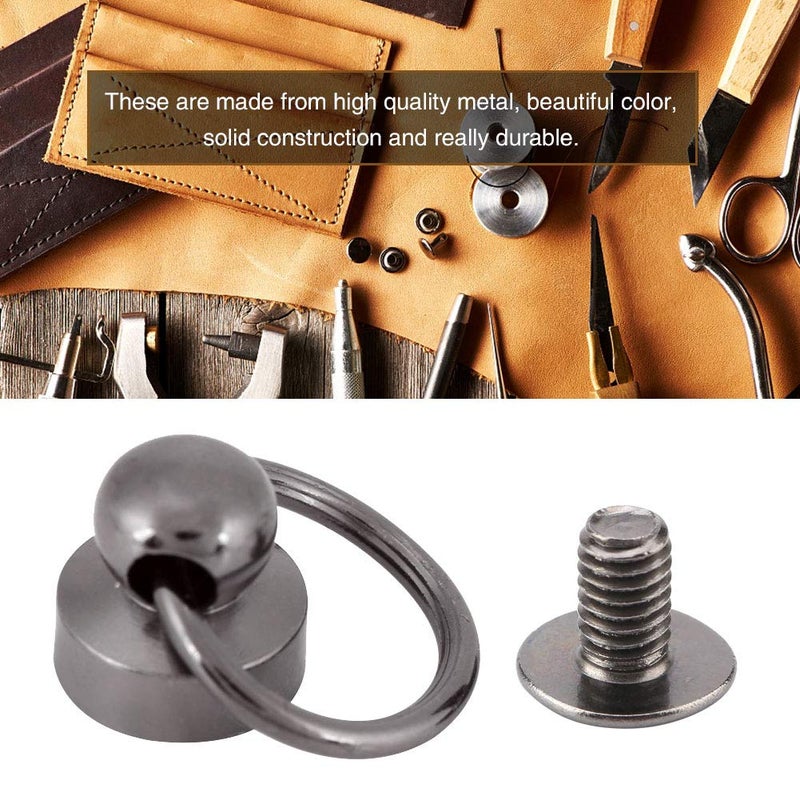 Leather Craft Rivets With Pull Ring Silver Black For Bags Belts Shoes Hats Decoration - Image 4