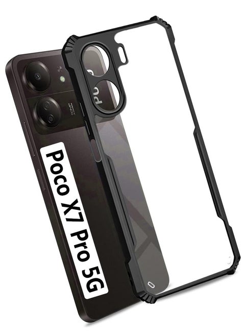 Shockproof Crystal Clear Back Cover Case for Poco X7 Pro 5G Protective Design 360 Degree Protection Transparent Back Cover Xiaomi Poco X7 Pro