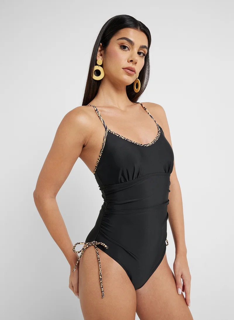 ايلا Swimsuit With Tie Up Detail