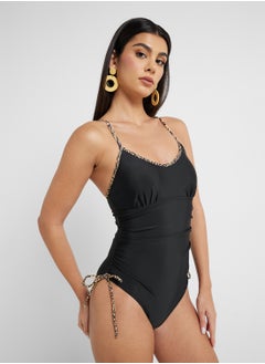 ELLA Swimsuit With Tie Up Detail  - Image 4