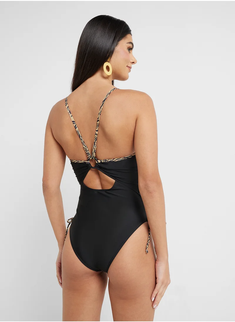 ايلا Swimsuit With Tie Up Detail