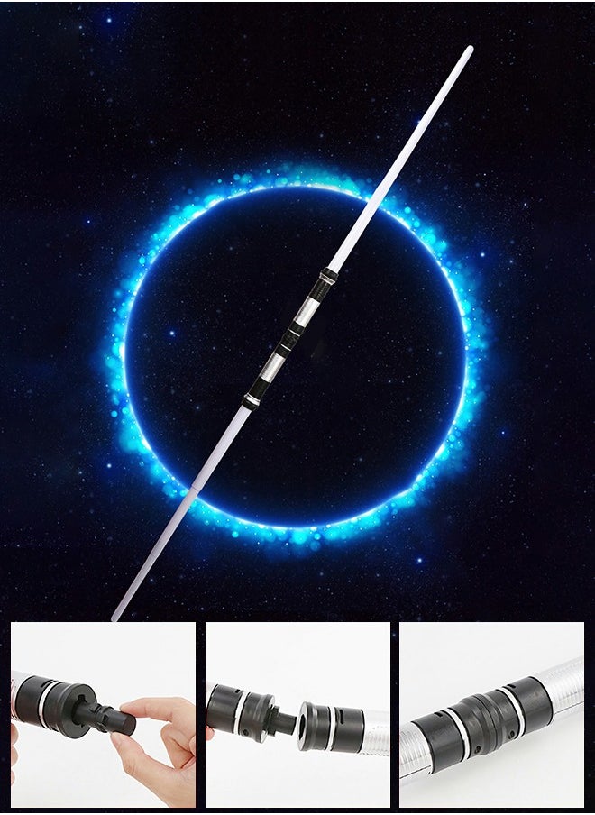 GROIC 2pcs Dueling Lightsaber, 2-in-1 Retractable Lightsaber, 7-color Light-up Sword Toy, Children's Dress Up Accessories, Cosplay Props  - Image 3