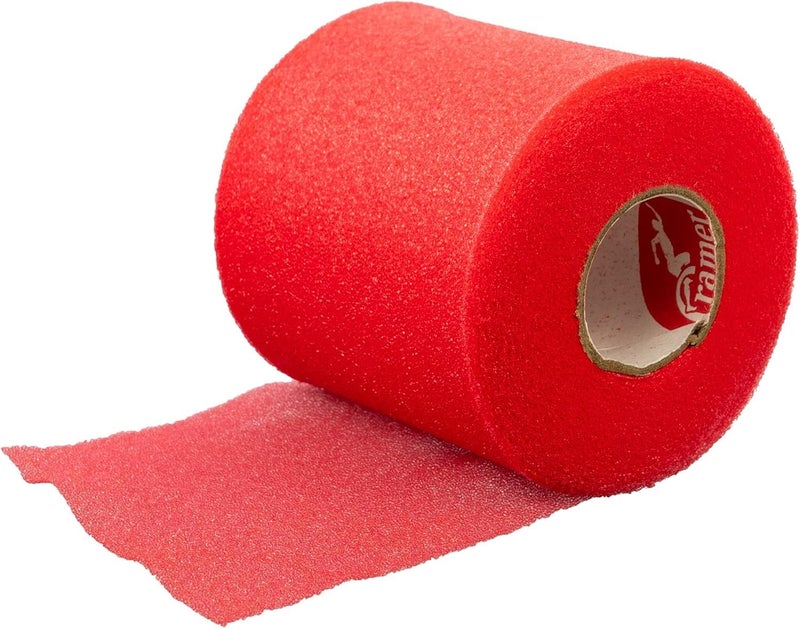 Cramer Tape Underwrap, Sports PreWrap for Athletic Ankle, Wrist, and Injury Taping Jobs, Hair Tie, Headband, Patella Support, Pre-Wrap Athletic Tape Supplies, 2.75" X 21 Yard Roll of Pre Wrap , Red - Image 2