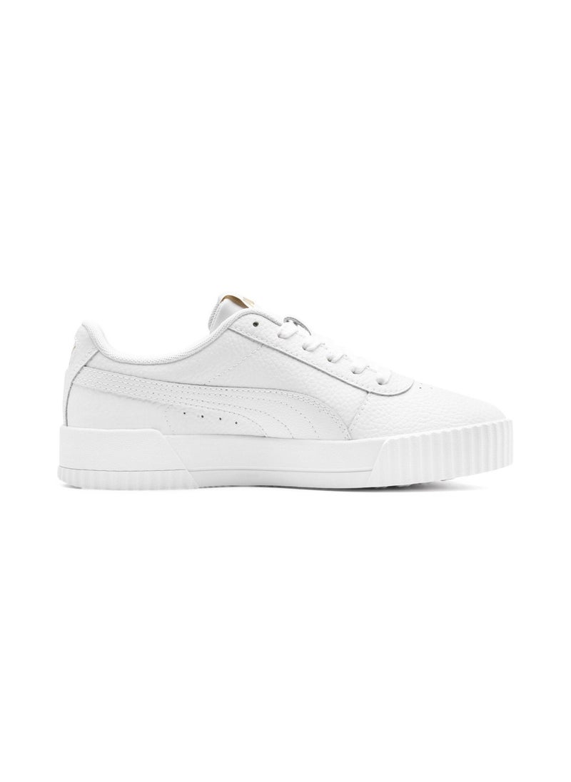 PUMA Carina Lux Womens White Casual Sneakers  - Image 1