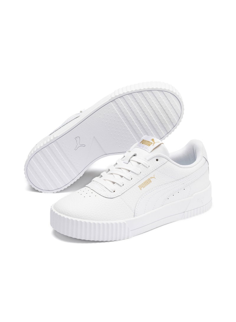 PUMA Carina Lux Womens White Casual Sneakers  - Image 3