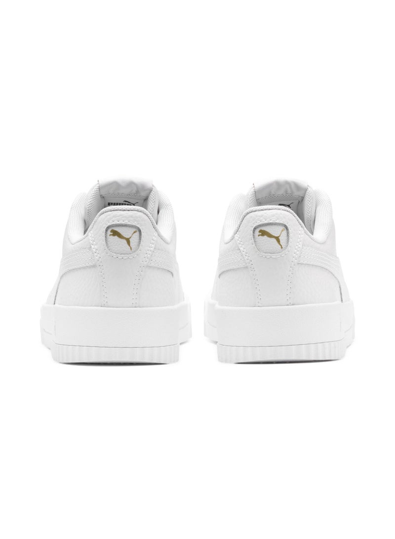 PUMA Carina Lux Womens White Casual Sneakers  - Image 4