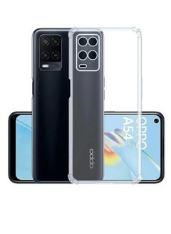 Generic Case for Oppo A54 4G Clear TPU Four Corners Protective Cover Transparent Soft funda 