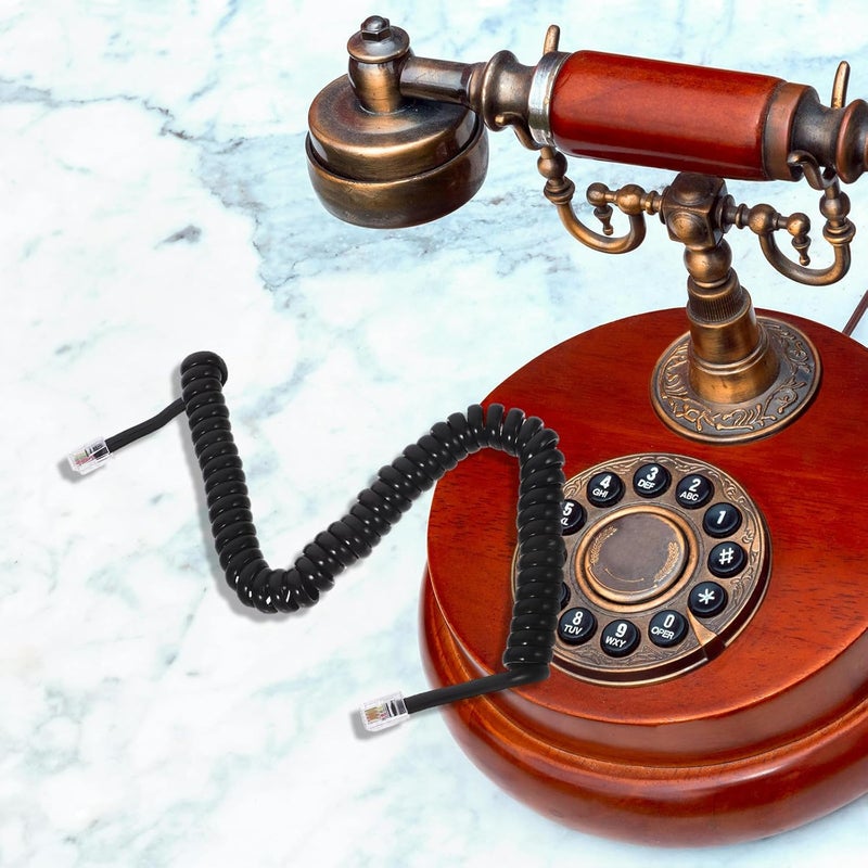 نواة نحاسية نقية كابل هاتف حلزوني قابل للتمديد لمكالمات واضحة خالية من الضوضاء - Image 5