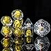 Cusdie 8Die DND Dice Polyhedral Dice Set Filled with Animal Animal Dice Set for Role Playing Game DD Dice 8Pcs Yellow Chicken - Image 2